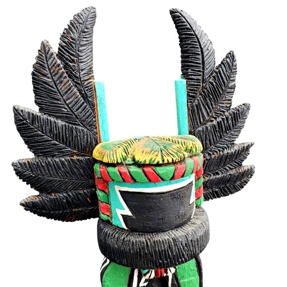 Hopi Katchina Katsina Native American Doll Crow Mother Angwusnasomtaka Pashano - Picture 9 of 16
